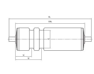 30, 51, 60, 79, 89mm Grooved Roller
